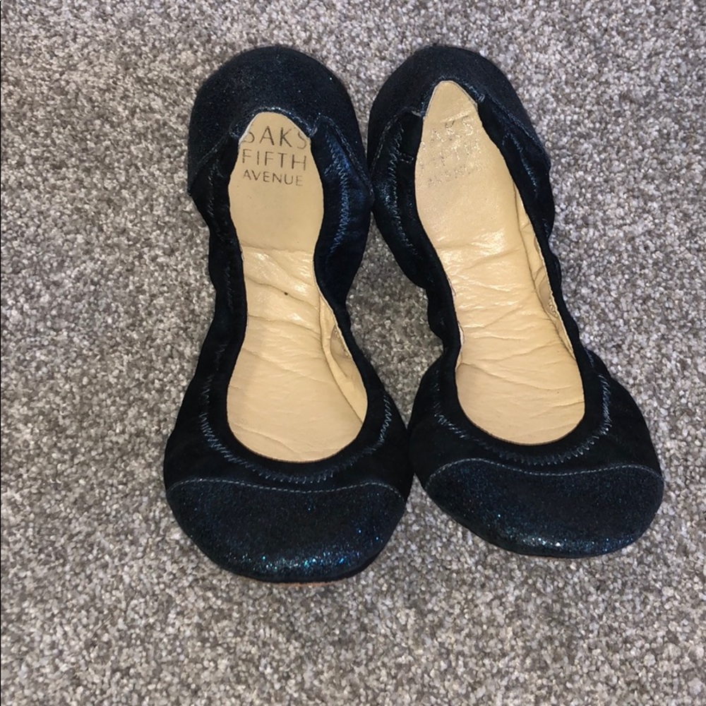 Saks Fifth Avenue Glitter Flats